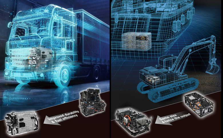 Promotional images of the third-generation toyota fuel cell