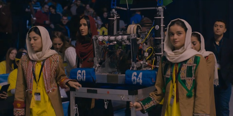 Phoebe Waller-Bridge and Nikohl Boosheri star in the new film Rule Breakers about Afghanistan's first female robotics team. 