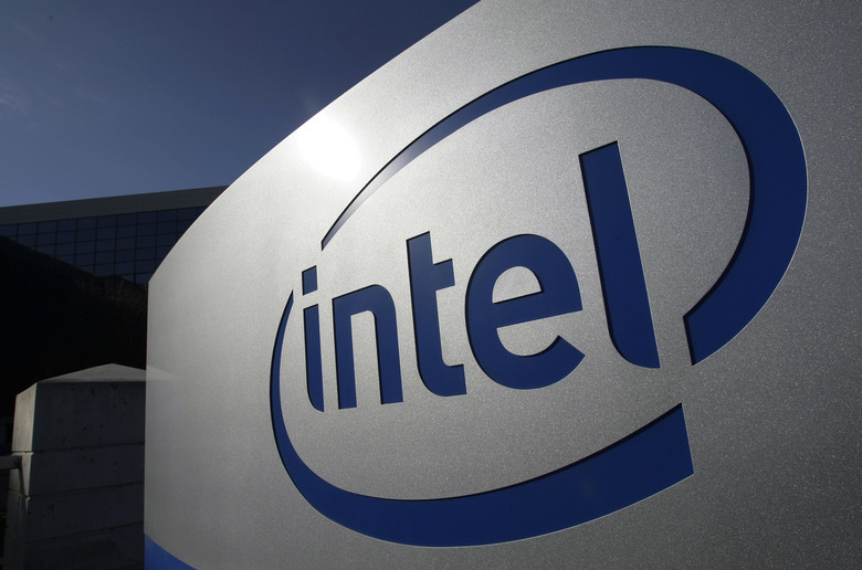 FILE - The Intel logo is displayed on the exterior of Intel headquarters in Santa Clara, Calif., Jan. 12, 2011. (AP Photo/Paul Sakuma, File)