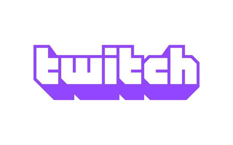 Twitch logo against a white background.