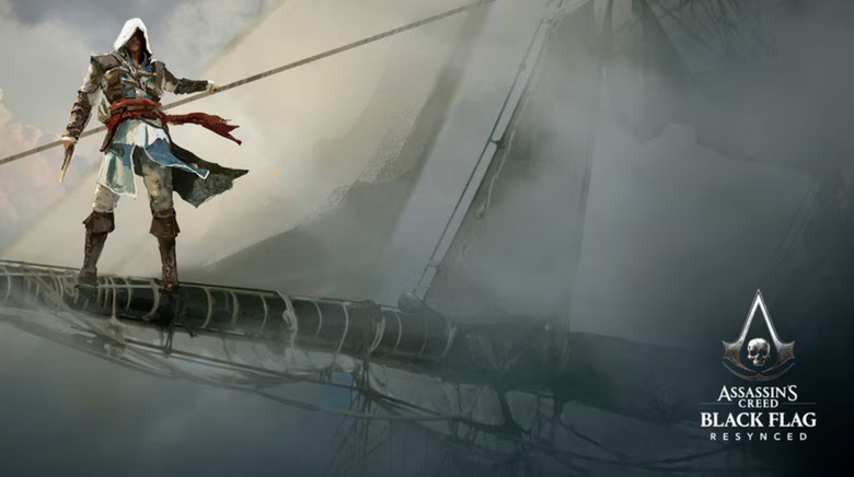 Key art showing protagonist on a boat.