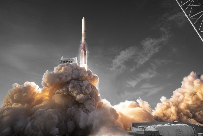 An artist's render of United Launch Alliance's first Vulcan Center rocket launch.