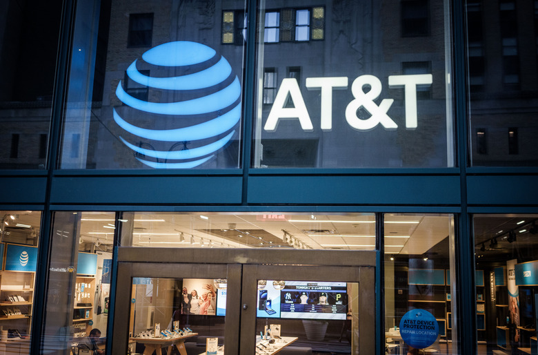 16 September 2023, USA, New York: The logo of the telephone provider AT&T, taken in Manhattan. Photo: Michael Kappeler/dpa (Photo by Michael Kappeler/picture alliance via Getty Images)