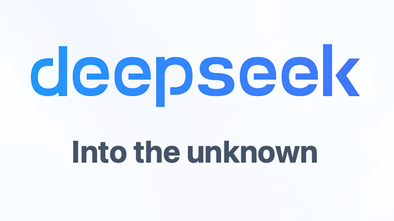 Logo for DeepSeek AI with the text: 