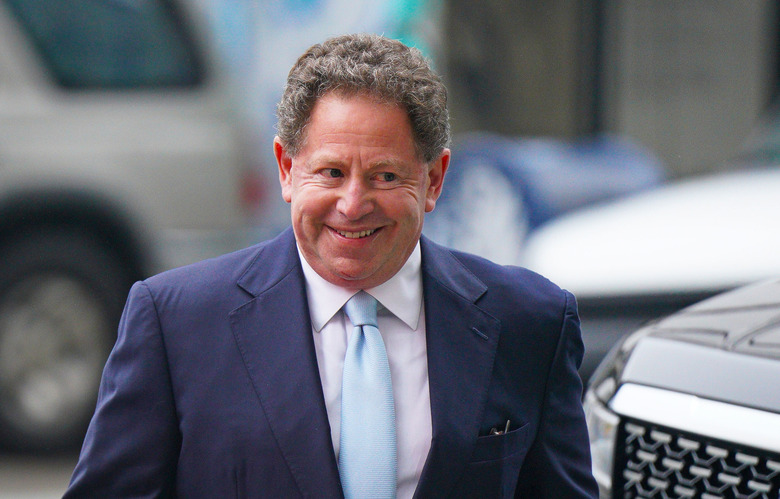 SAN FRANCISCO, CALIFORNIA - JUNE 28: Bobby Kotick, CEO of Activision Blizzard, arrives at federal court on June 28, 2023 in San Francisco, California. Top executives from Microsoft and Activision Blizzard will be testifying during a five day hearing against the FTC to determine the fate of a $68.7B merger of the two companies. 