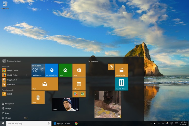 Windows 10 Start Menu