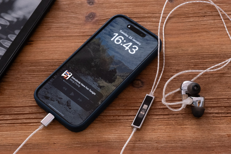 Questyle's USB-C In Ear Monitors with a physical DAC built-in to the cable.