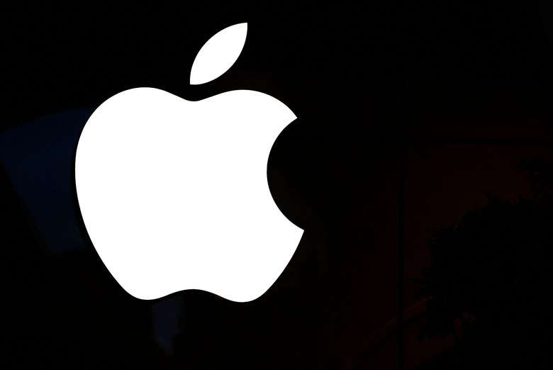 An Apple logo is pictured in an Apple store in Paris, France, March 6, 2024. REUTERS/Gonzalo Fuentes/File Photo