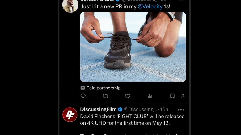 X paid partnership designation