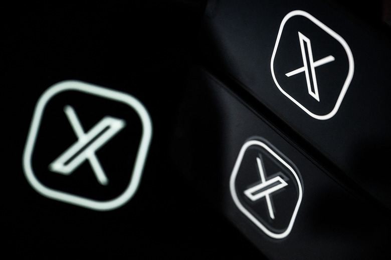 This photograph taken on March 7, 2024 in Nantes, shows logos of US social media platform X, formerly known as Twitter. (Photo by LOIC VENANCE / AFP) (Photo by LOIC VENANCE/AFP via Getty Images)