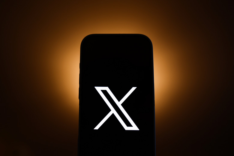 X logo displayed on a phone screen is seen in this illustration photo taken in Poland on December 15, 2024. (Photo by Jakub Porzycki/NurPhoto via Getty Images)