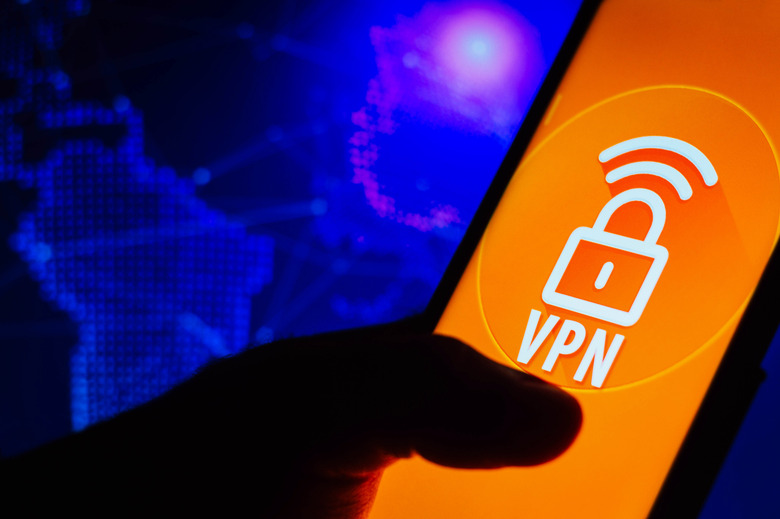 BRAZIL - 2021/10/20: In this photo illustration, the Virtual Private Network (VPN) is seen displayed on a smartphone. 
This type of connection establishes safe internet browsing, making your location invisible. (Photo Illustration by Rafael Henrique/SOPA Images/LightRocket via Getty Images)
