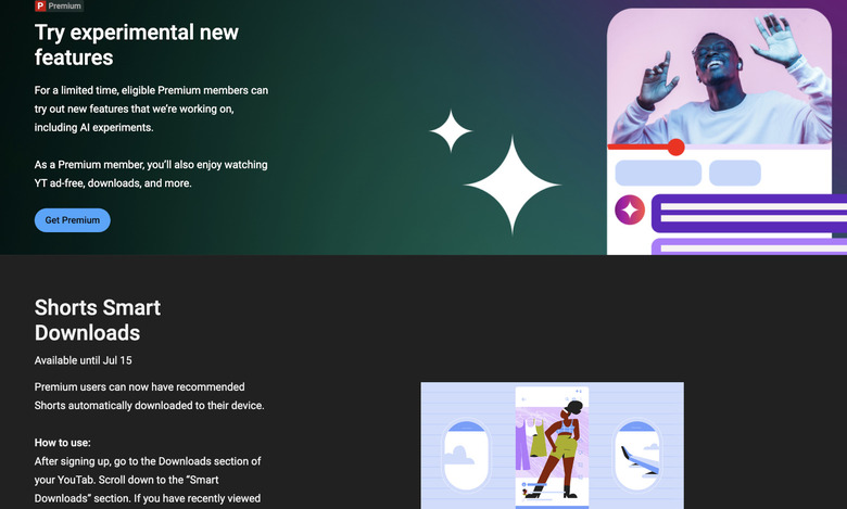 A screenshot of YouTube's website.